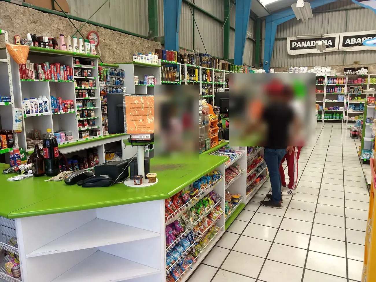 Checkout area