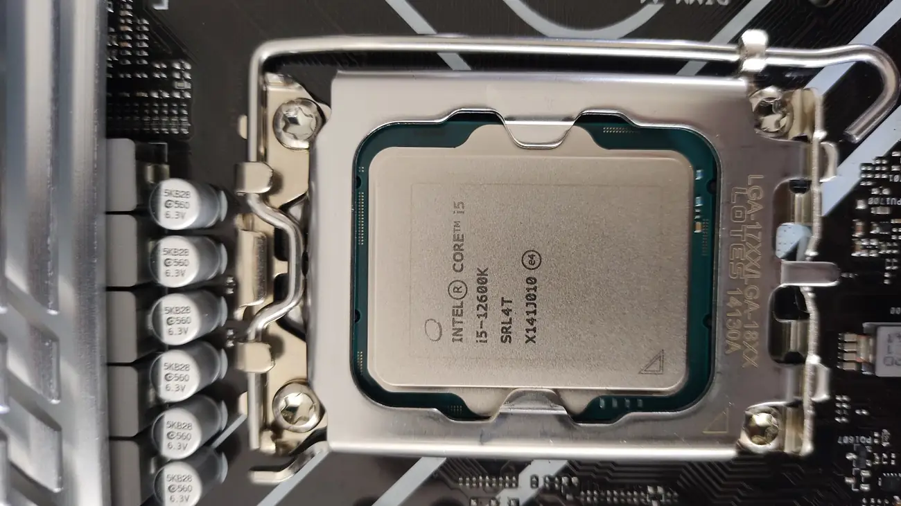 Processor installed in its socket