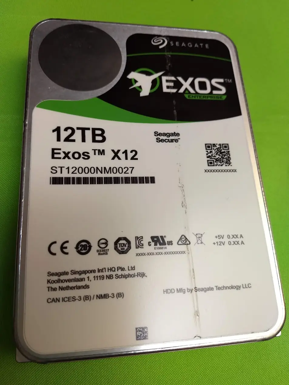 12 TB hard drive for recordings and backups